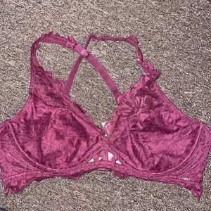 VS Pink Lace Bralette